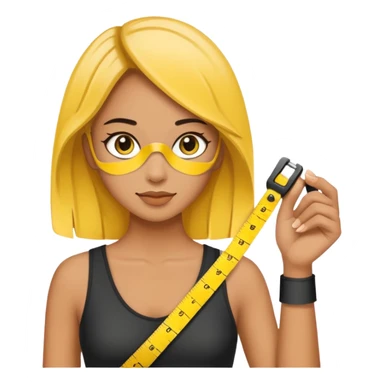 Measurement tape for fashion designer  sticker