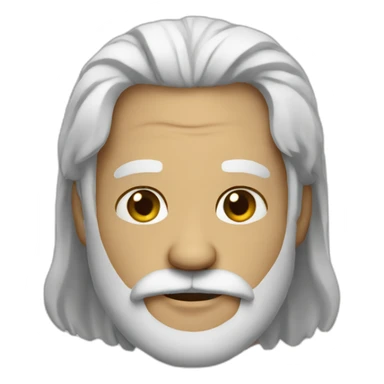 Jaap with white beard sticker