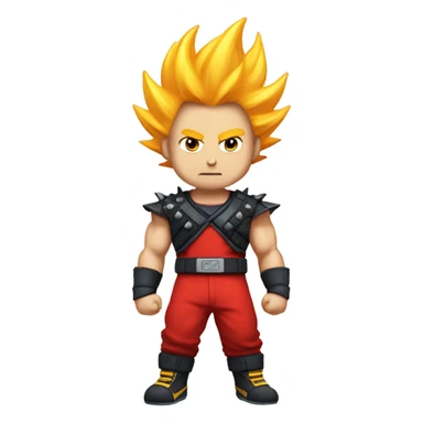 ssj4 intense face emo sticker