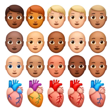 Create colour full 3d image of all body parts  sticker