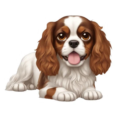 tricolor-king-charles-cavalier-spaniel sticker