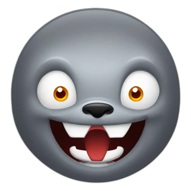 seal-in-vampire-custume-and-fangs-upper-body sticker