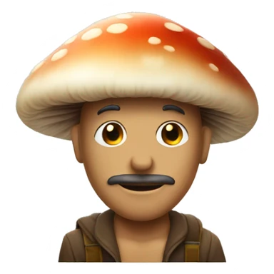 Mushroom man sticker