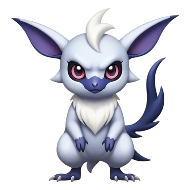 Edgy Cool Kawaii Noibat-Absol-Pokemon Full Body sticker