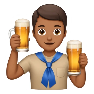 4th of July holding a paps blue ribbon beer sticker