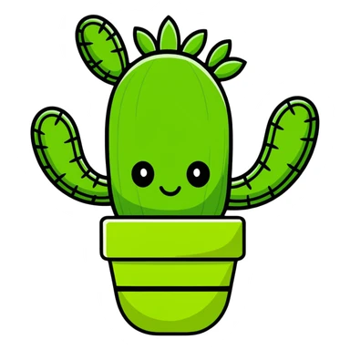Mexican cactus sticker