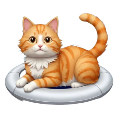 Cat in space sticker