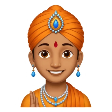 Krishna tilak sticker