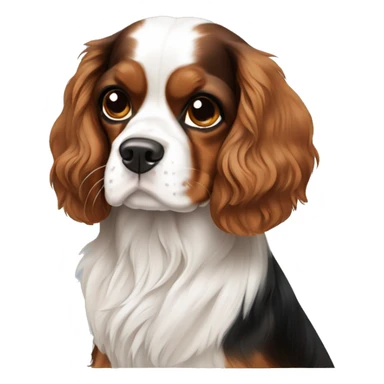 tricolor-king-charles-cavalier-spaniel sticker