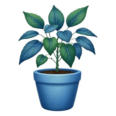 Potted Sidewalk plant blue sticker
