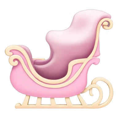 light pink Santa's-sleigh sticker