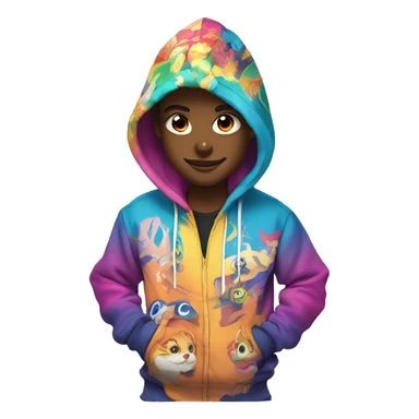 Anime hoodie  sticker