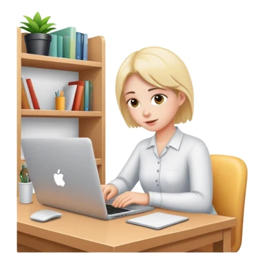 working from home sticker