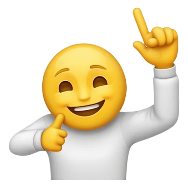 an emoji head dabbing  sticker