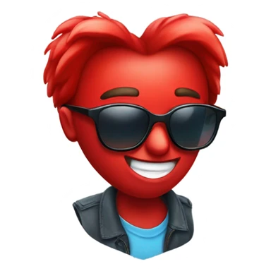 heart with sunglasses  sticker