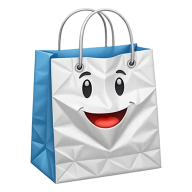 empty shoping bag sticker