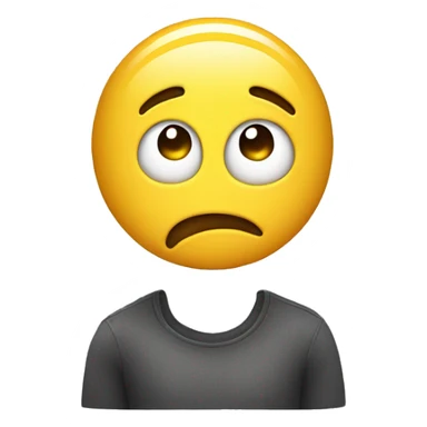 Emoji scratching head thinking  sticker