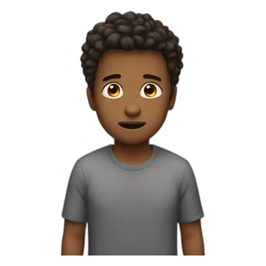 No reaction boy sticker