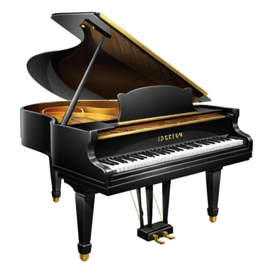 grand piano sticker