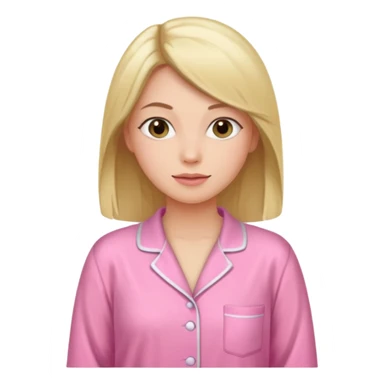 Make a women woth straight hair using pj pink sticker