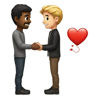 Guy that is in love with a girl sticker