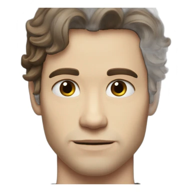 Klaus mikaelson brown hair realistic detailed sticker