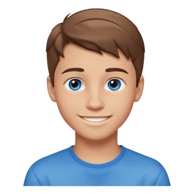 niño guapo adolescente de ojos azules sonriendo ENAMORADO sticker