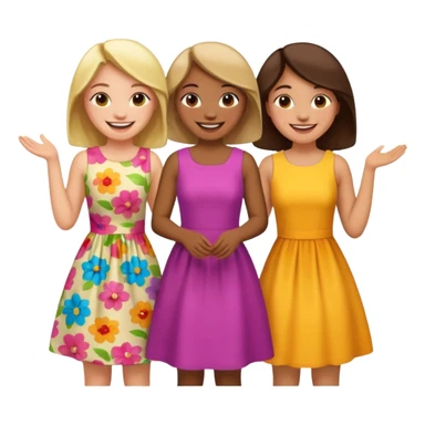 A group of 5 girls sticker