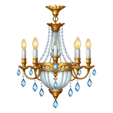 light bulb on a chandelier sticker