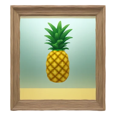 🍍 pineapple looks at its reflection in the mirror sticker