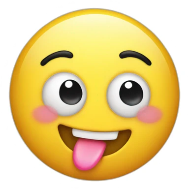 Happy emoji blowing a kiss sticker