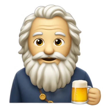 T'choupi qui boit une bière sticker