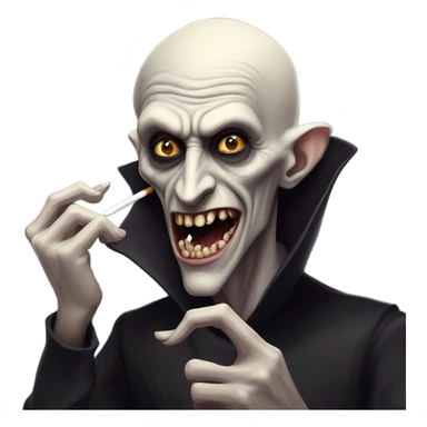 Nosferatu smoking sticker