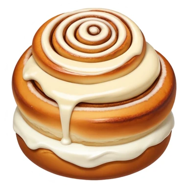 Cinnamon roll with cream sticker
