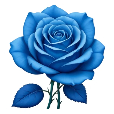 Blue flower like a rose but blue sticker