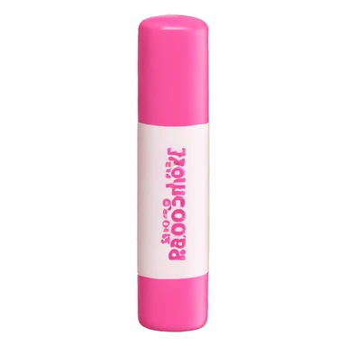 pink squeeze lip balm with white label on it that says Rhode sticker