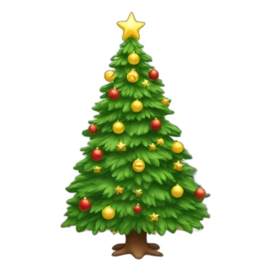 Christmas tree at home sticker