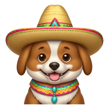 Perro con sombrero sticker