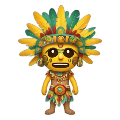 Huitzilopochtli Mexican and Sun sticker