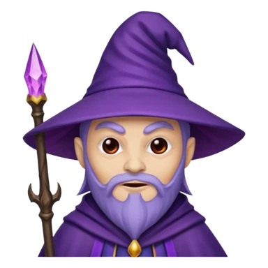 Emoji evil wizard sticker