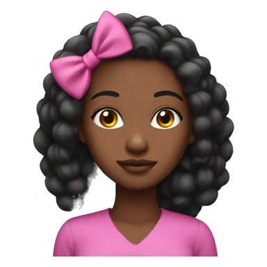 Pink and black girl queen sticker