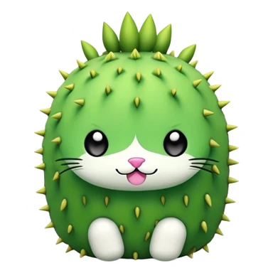 toki doki cactus kitty sticker