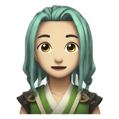 sanemi from demon slayer sticker