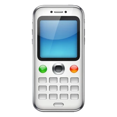 beyaz cep telefonu sticker