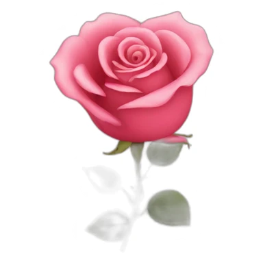 Ours rose coeur sticker