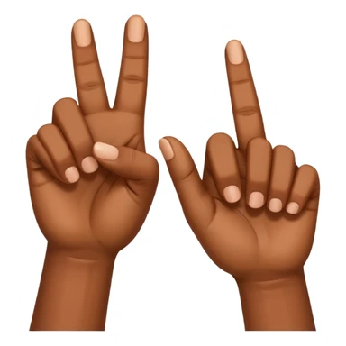 Do a mini dab with the thumb and index fingers sticker