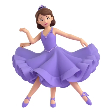 sports ballroom dancing girl sticker