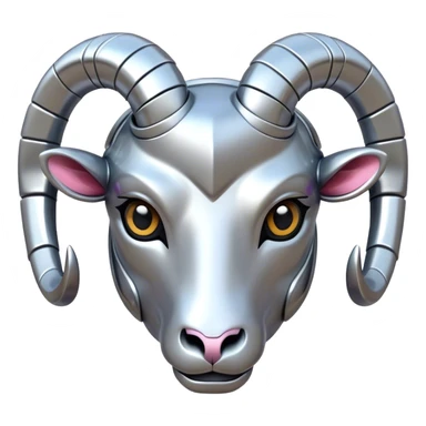 Futuristic Ram(Goat) head  sticker