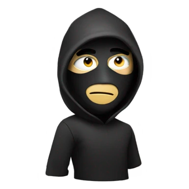 Thief with mask sticker