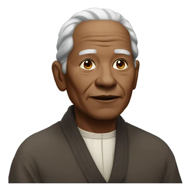 serene portrait of an elder sticker